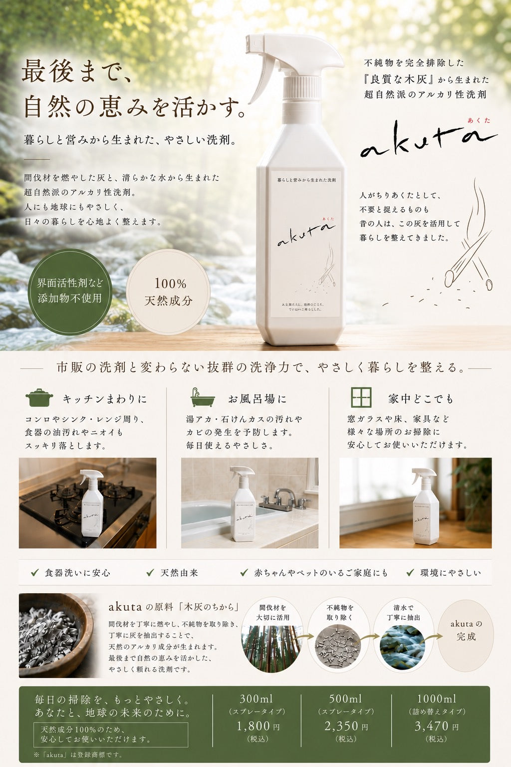 akuta 詰め替え1,000ml
